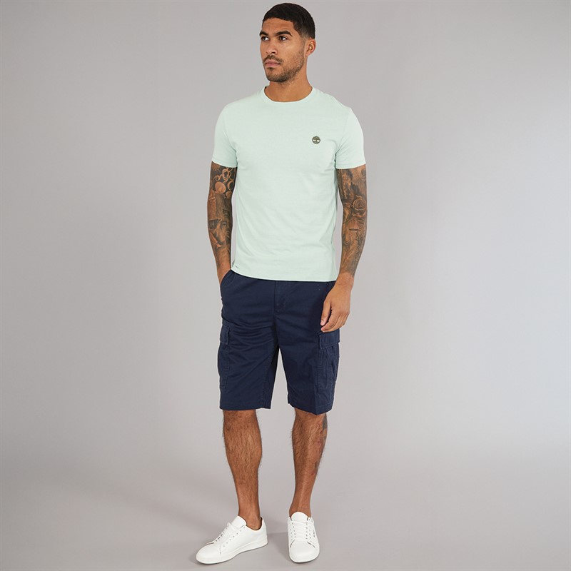 Timberland Mens Short Sleeve T-Shirt Cameo Green