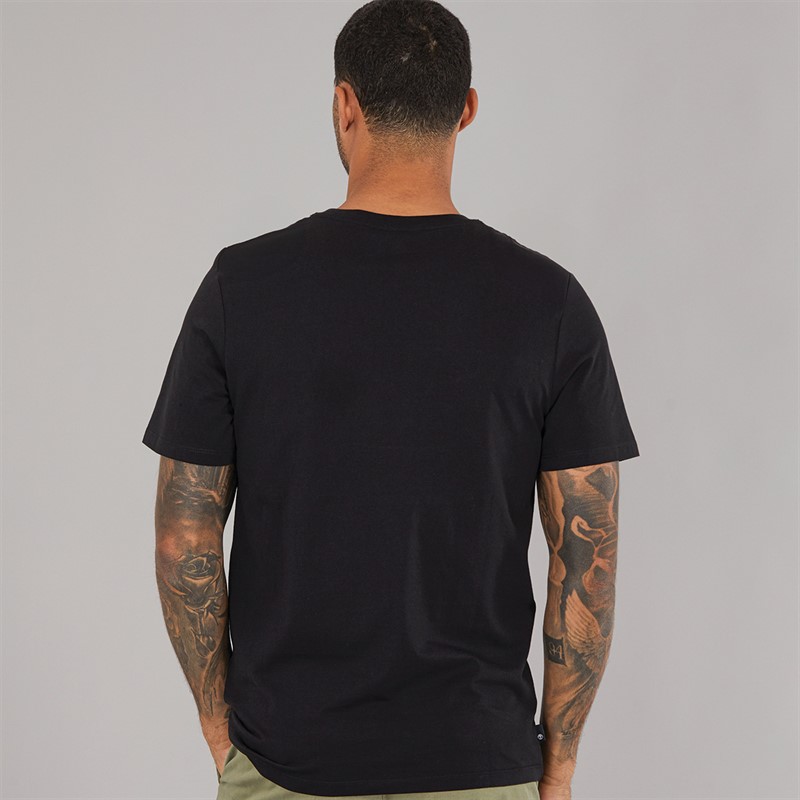 Timberland Mens Camo Tree Logo Short Sleeve T-Shirt Black