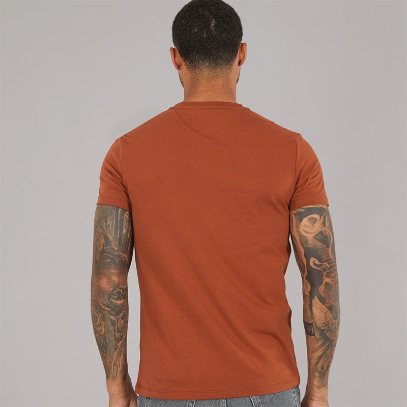 Timberland Mens Short Sleeve T-Shirt Burnt Henna