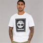 Timberland Mens Short Sleeve T-Shirt White/Black