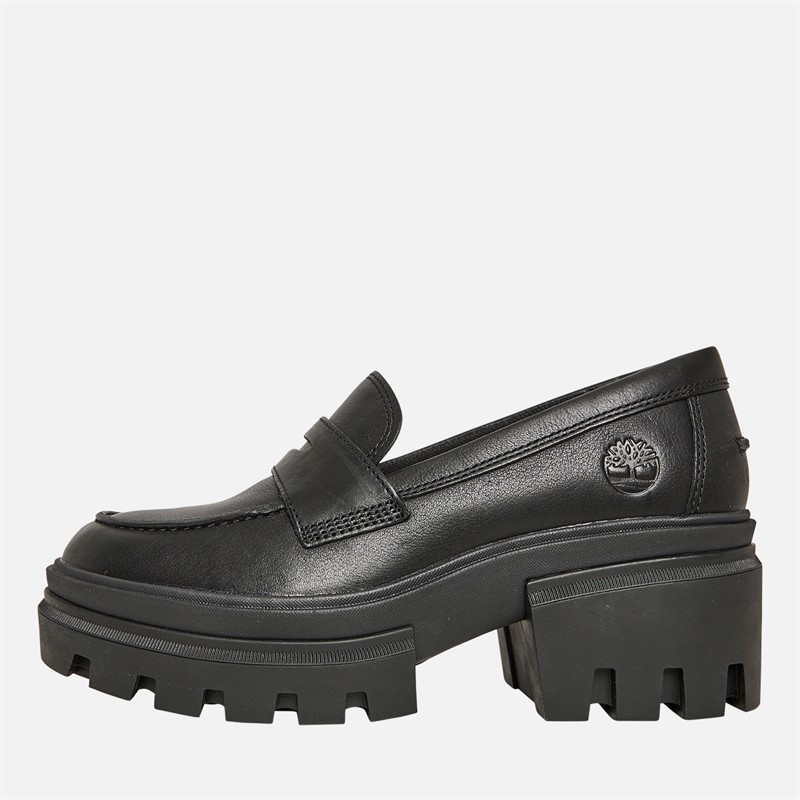 Timberland Womens Everleigh Chunky Loafers Black