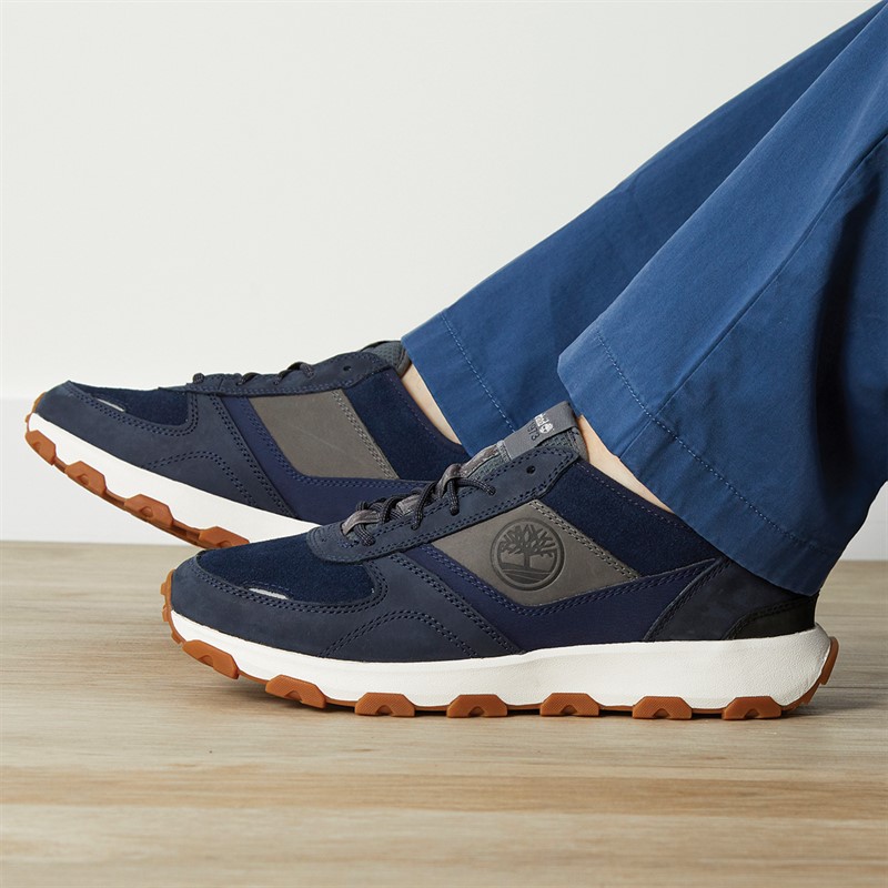 Timberland Mens Winsor Park Trainers Navy - Size 8.5