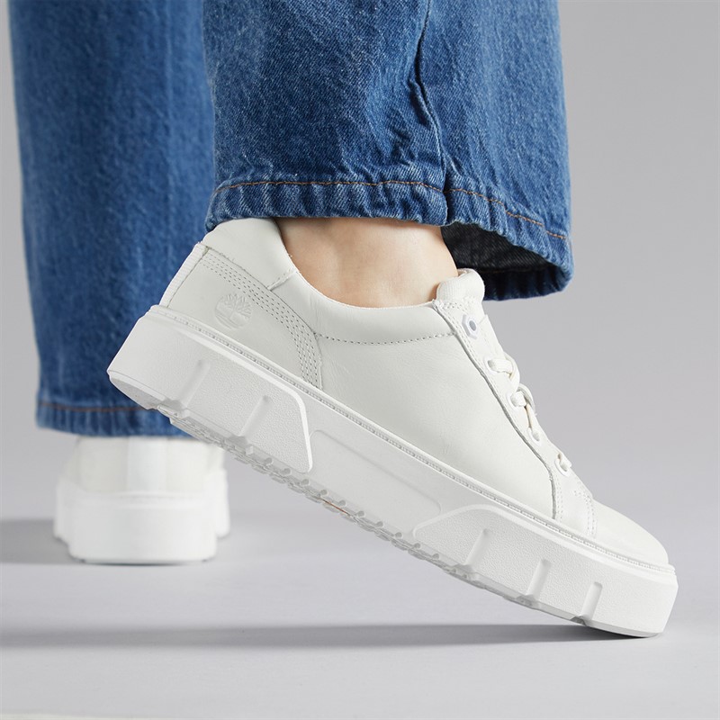 Timberland Womens Laurel Court Trainers White - Size 4.5