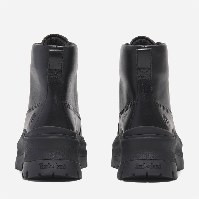 Timberland Womens Roxie Lane Mid Lace Up Boots Black Full Grain