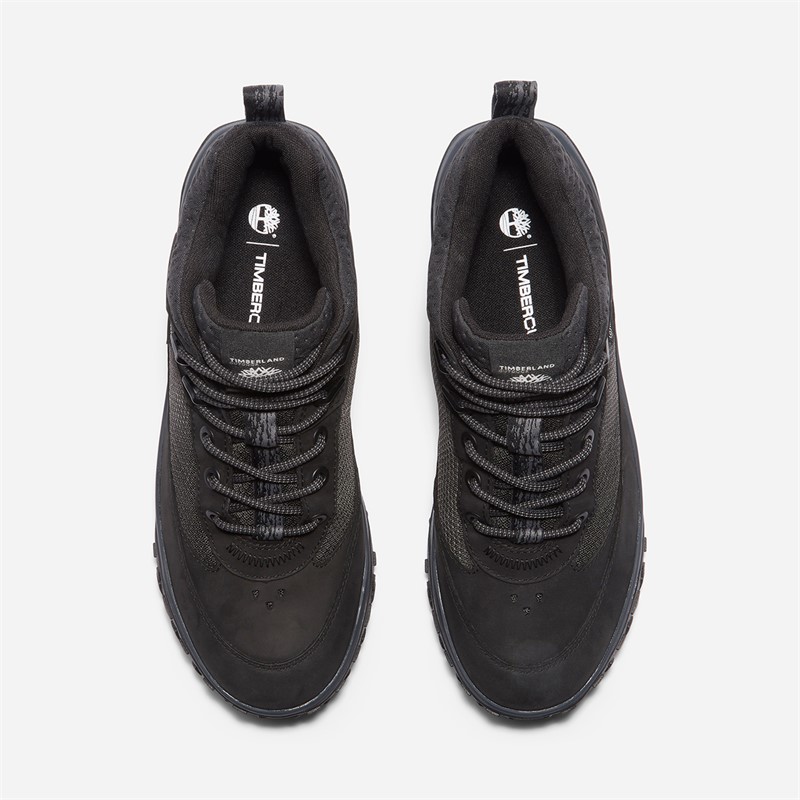 Timberland Mens Motion 7 Mid Lace Up Boots Black Nubuck