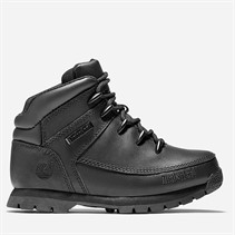 Timberland Kids Euro Sprint Mid Lace Up Boots Black