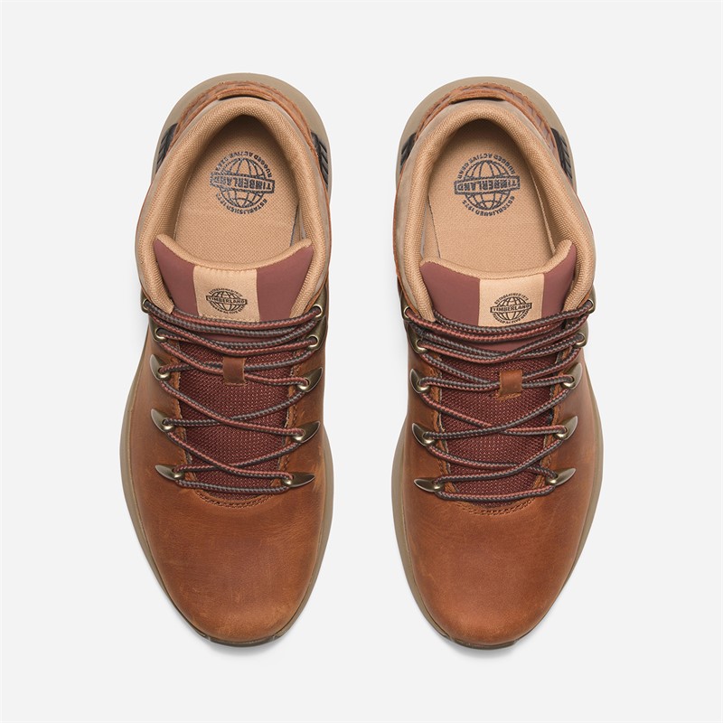 Timberland Mens Sprint Trekker Mid Lace Up Boots Medium Orange