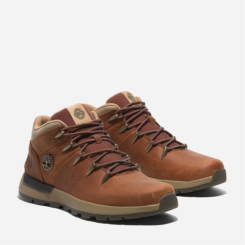Timberland Mens Sprint Trekker Mid Lace Up Boots Medium Orange