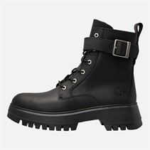Timberland Womens Cora Valley Mid Lace Boots Black Full Grain