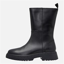 Timberland Womens Cambria Valley Tall Zip Up Boots Black Full Grain