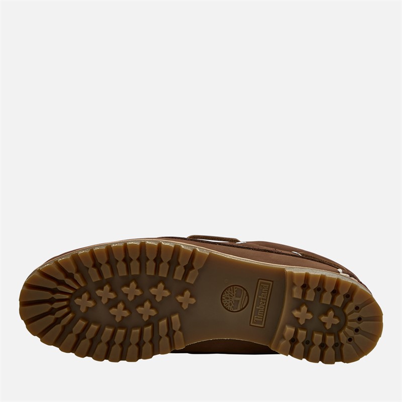 Timberland Womens Authentic Boat Shoes Medium Brown Nubuck