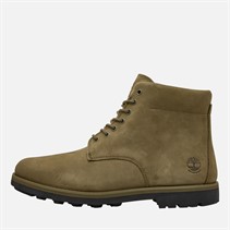 Timberland Mens Alden Brook Mid Lace Waterproof Boots Dark Olive Nubuck