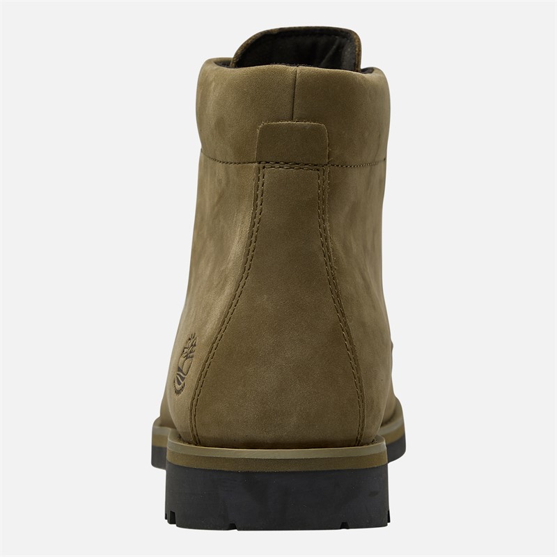 Timberland Mens Alden Brook Mid Lace Waterproof Boots Dark Olive Nubuck