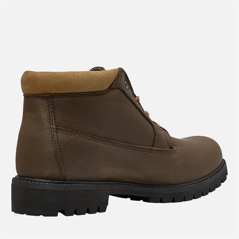 Timberland Mens Heritage Mid Lace Waterproof Chukka Boots Dark Brown Fg W Olv