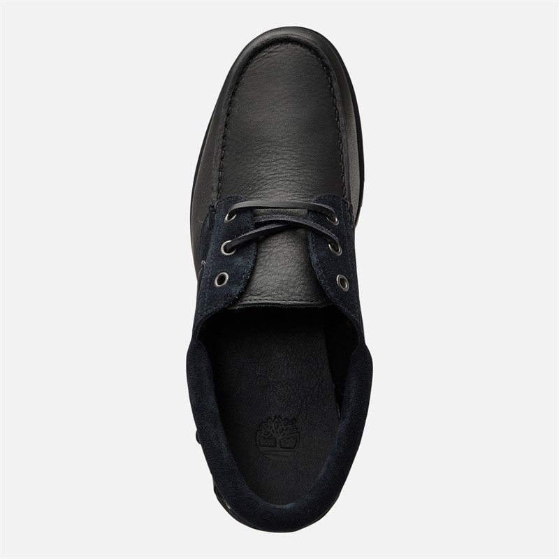 Timberland Mens Authentic Boat Shoes Black