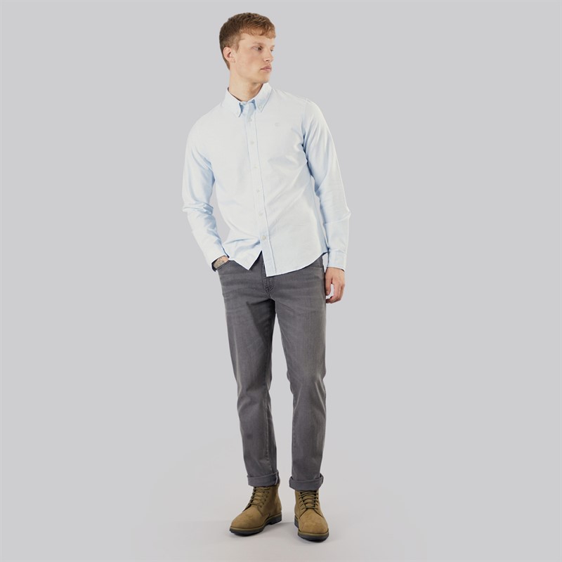 Timberland Mens Long Sleeve Oxford Shirt Skyway