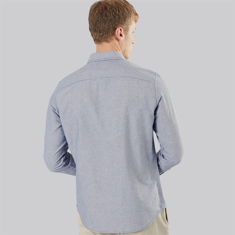 Timberland Mens Long Sleeve Oxford Shirt Dark Sapphire