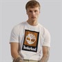 Timberland Mens Stack Logo T-Shirt White