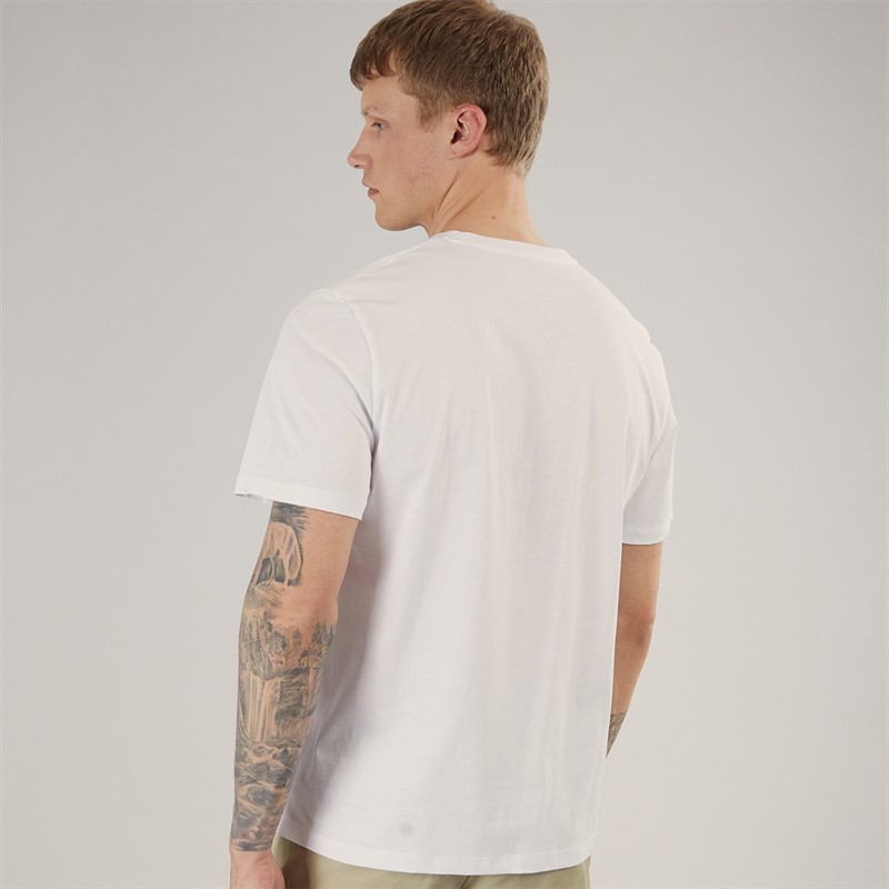 Timberland Mens Stack Logo T-Shirt White