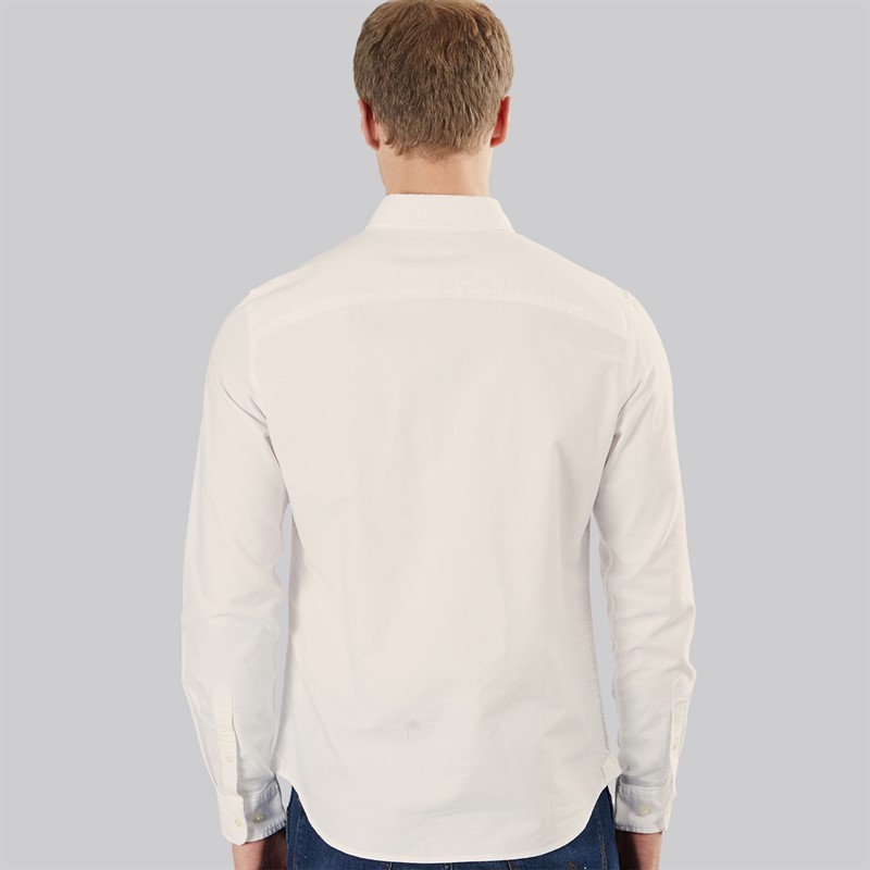 Timberland Mens Long Sleeve Oxford Shirt White