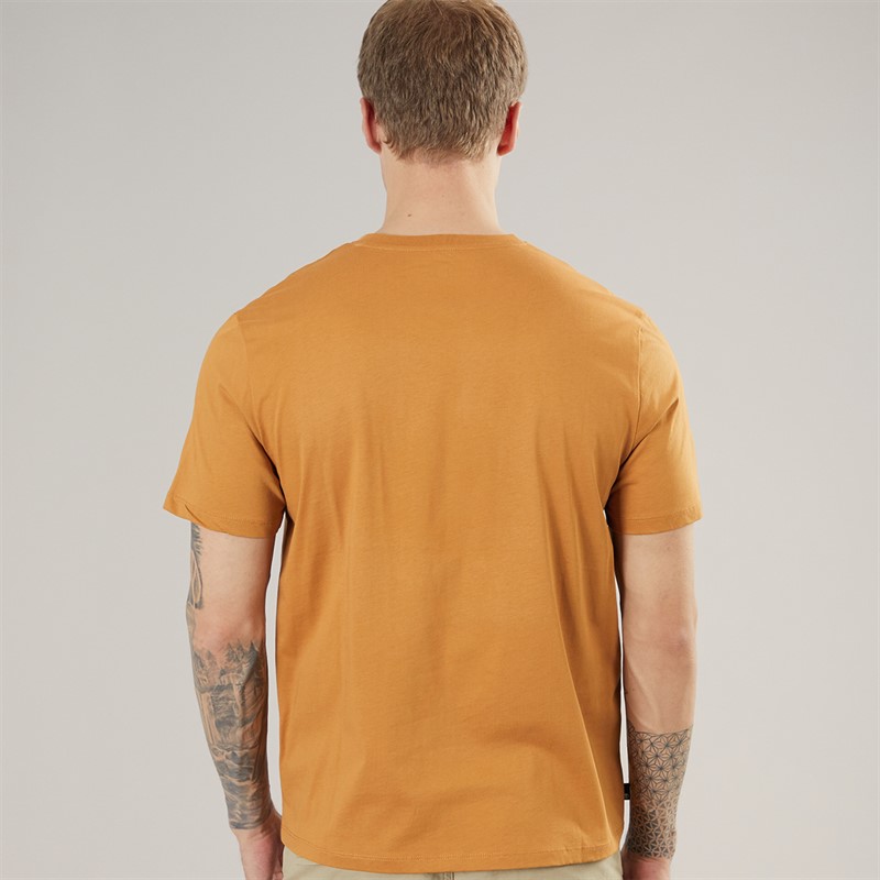 Timberland Mens Stack Logo T-Shirt Wheat Boot