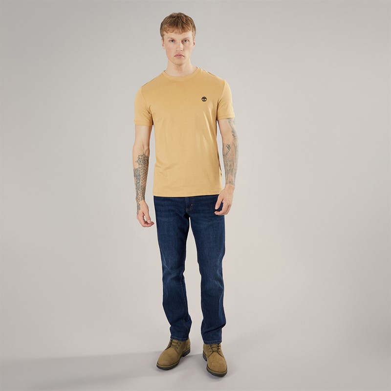 Timberland Mens Dunstan River T-Shirt Light Wheat Boot