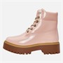 Timberland Womens 6 Inch Waterproof Lace Up Boots Light Pink Patent Leather