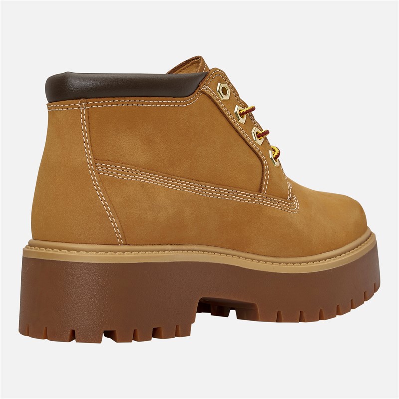 Timberland Womens Mid Waterproof Lace Up Boots Wheat