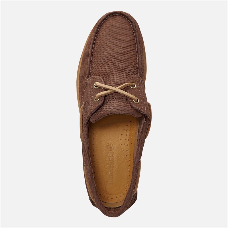 Timberland Mens Classic Boat Shoes Dark Brown Suede