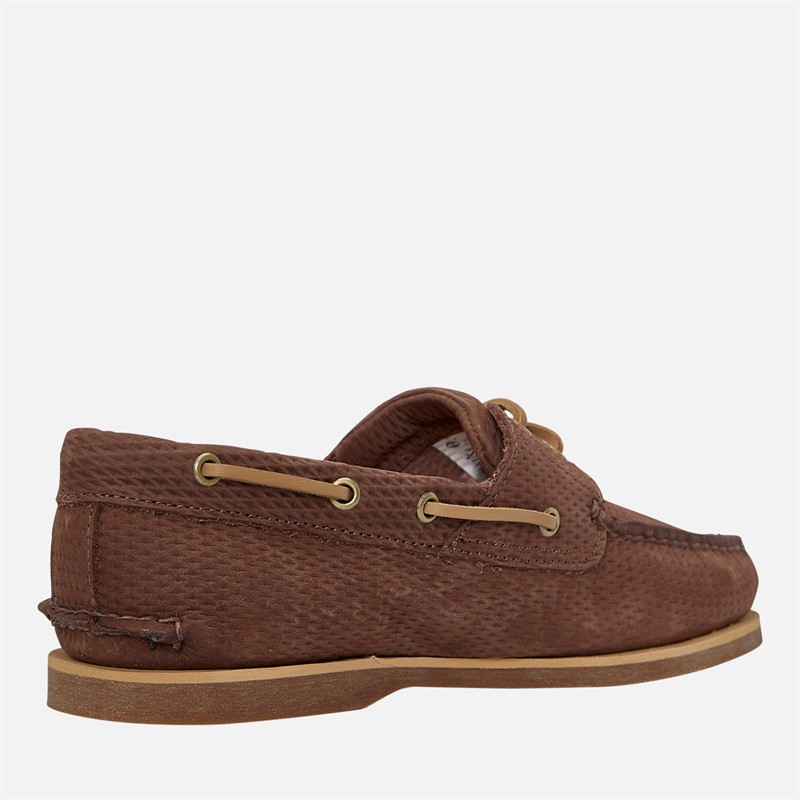 Timberland Mens Classic Boat Shoes Dark Brown Suede