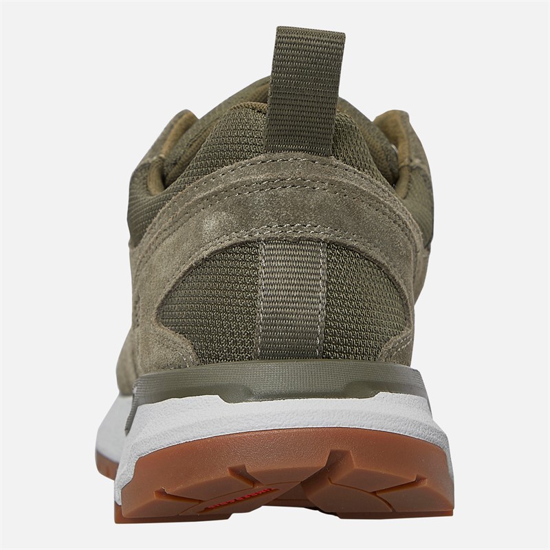 Timberland Mens Voyager Park Trainers Dark Green Mesh