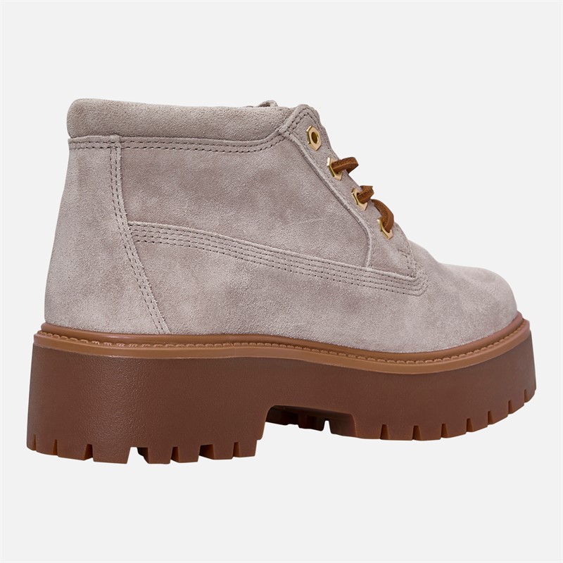 Timberland Womens Mid Lace Up Boots Light Purple Suede