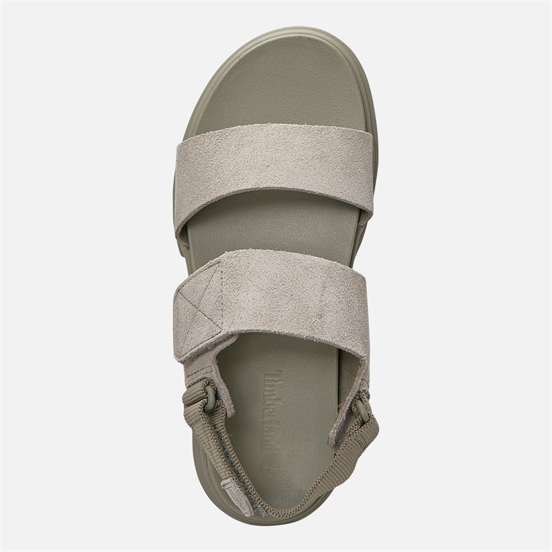 Timberland Womens Backstrap Sandals Light Taupe Suede