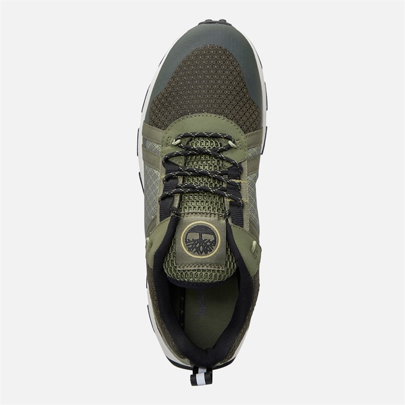 Timberland Mens Winsor Trail Trainers Dark Green Mesh