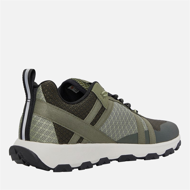 Timberland Mens Winsor Trail Trainers Dark Green Mesh