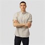 Clean Cut Copenhagen Herre Oxford Stretch Skjorter med korte ærmer Lys Sandfarvet