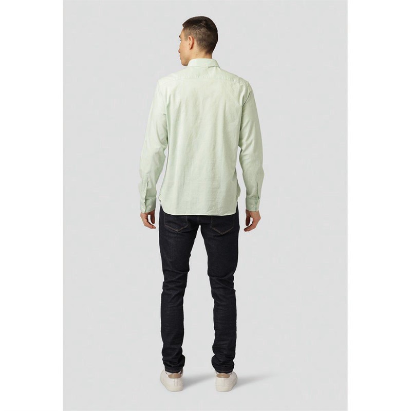 Clean Cut Copenhagen Chemises à Manches Longues Oxford Homme Vert Pâle