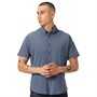 Clean Cut Copenhagen Chemise à manches courtes en denim Chiné Homme Hudson Stretch