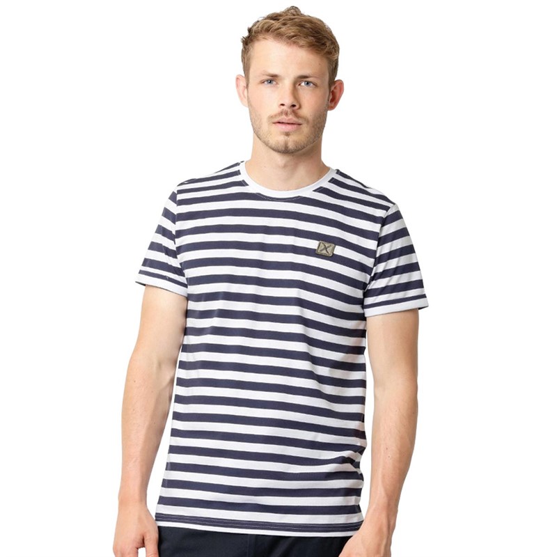 Clean Cut Copenhagen Herre Basic Striped T-shirts Marineblå