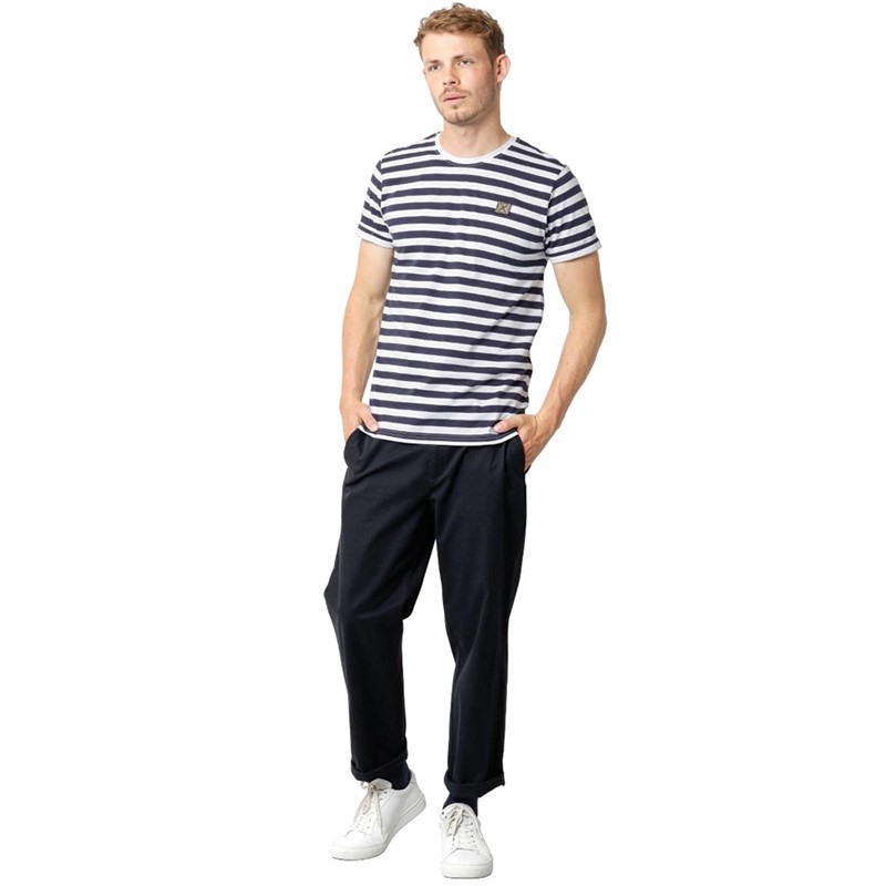 Clean Cut Copenhagen Herre Basic Striped T-shirts Marineblå