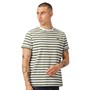 Clean Cut Copenhagen Męskie Basic Striped T-shirty Zielony