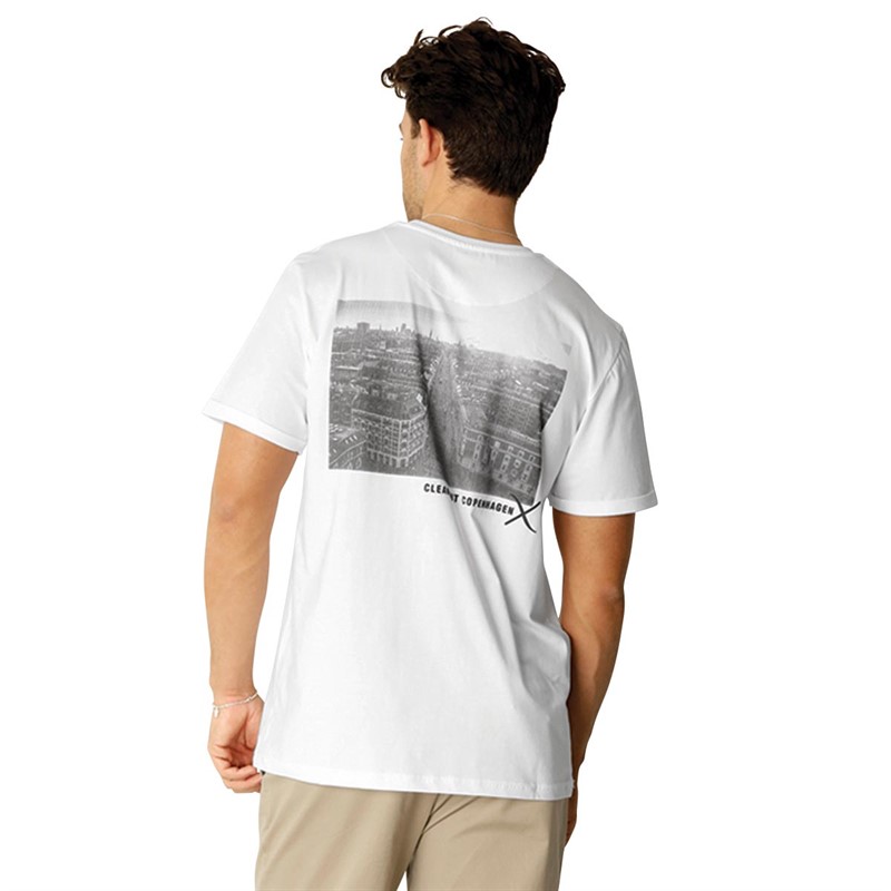 Clean Cut Copenhagen Herre erbro Organic T-shirts Hvid