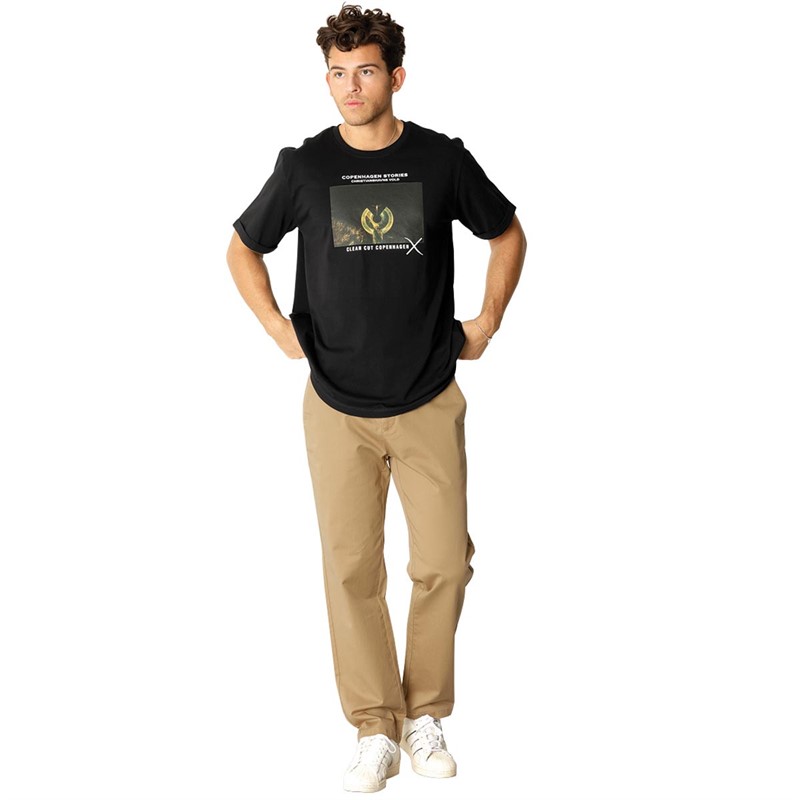 Clean Cut Copenhagen Herre Christianshavns Vold Organic T-shirts Sort