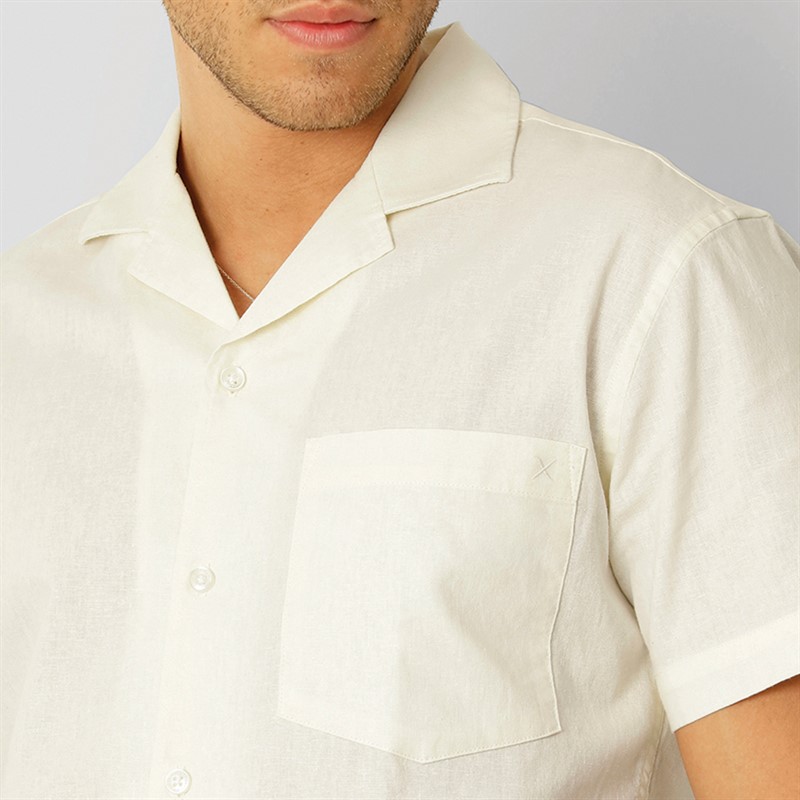 Clean Cut Copenhagen Herre Bowling Skjorter med korte ærmer beige