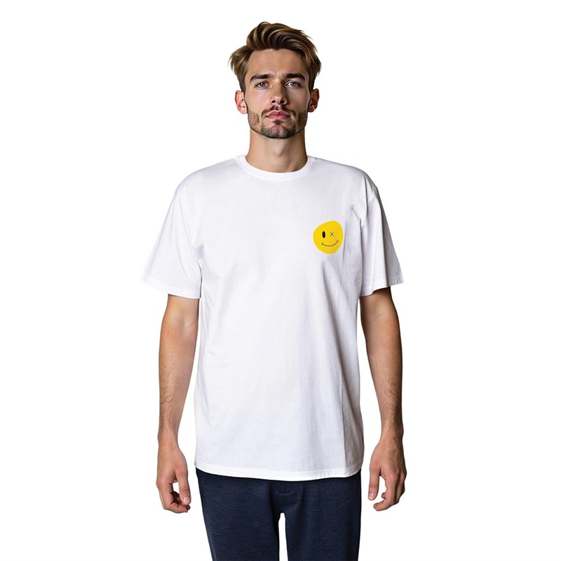 Clean Cut Copenhagen Herren Smile T-Shirts Weiß - Größen M