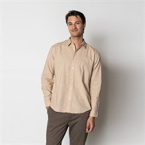 Clean Cut Copenhagen Herren Hemd mit langem Arm Khaki