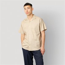 Clean Cut Copenhagen Herren Bowling Hemd mit langem Arm Khaki