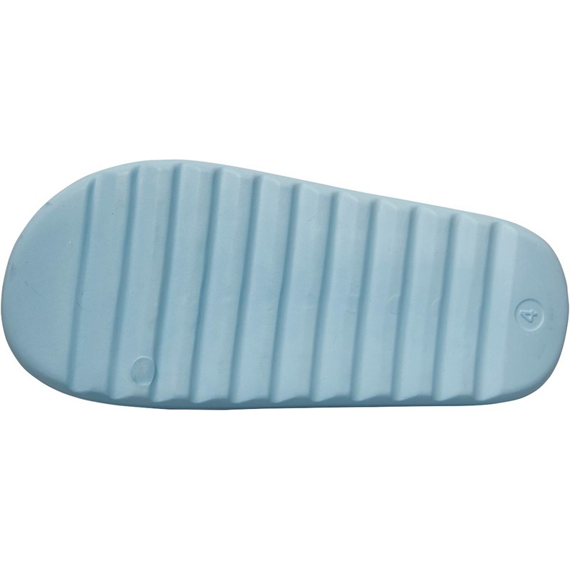 Truffle Collection Womens Chunky Slides Baby Blue