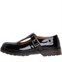 Truffle Collection Womens Buk T-Bar Shoes Black Patent