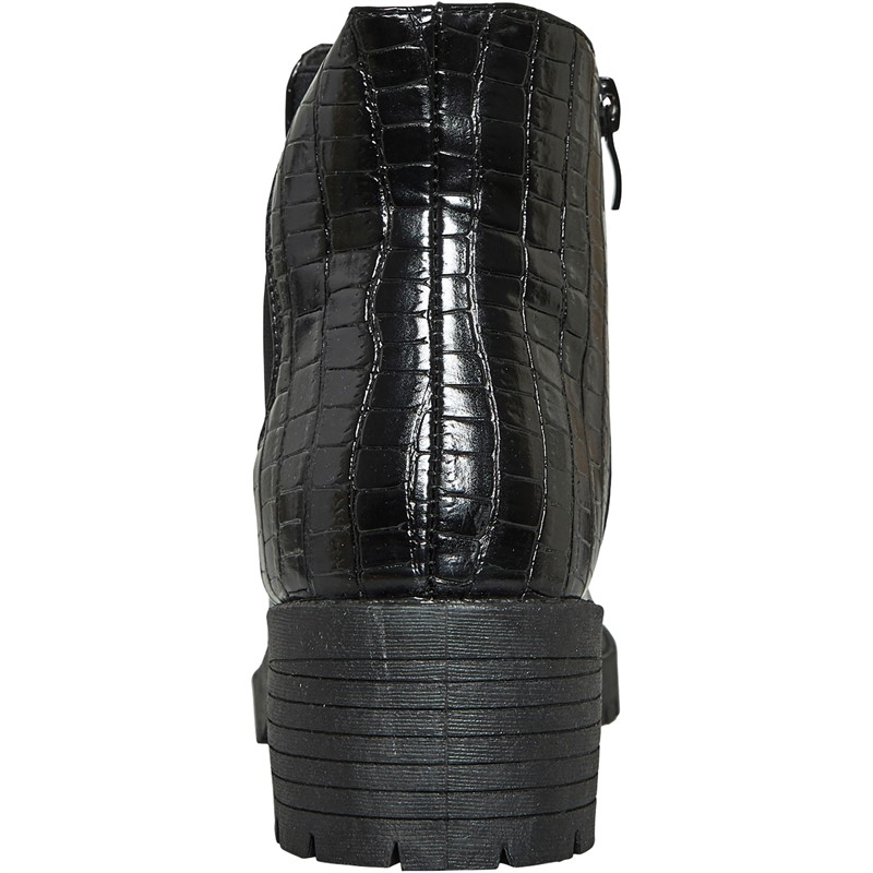 Truffle Collection Womens Just 1 Boots Black PU